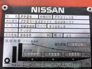Xe nâng điện 1 tấn Nissan FP01